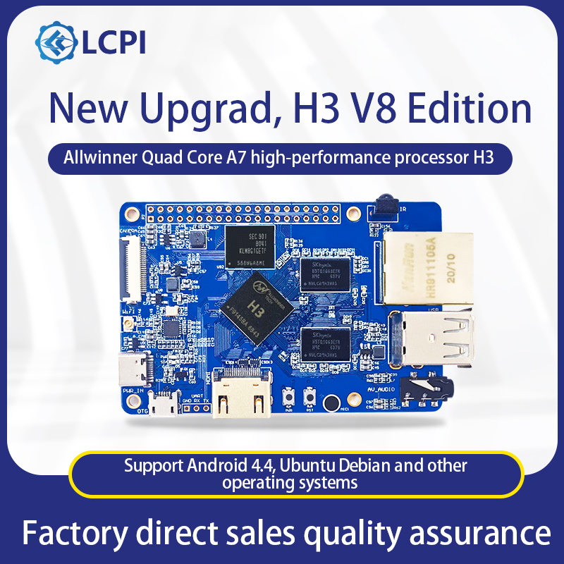 LCPI H3 V8 Linux Android Dev Board PK Raspberry Pi 1G RAM 8G