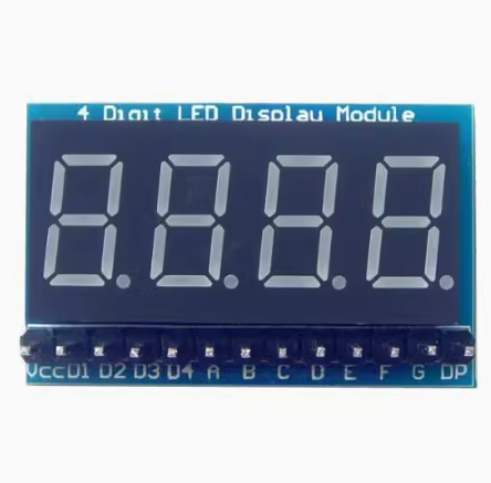 4-Bit Red Highlighted Digital Tube Display Module