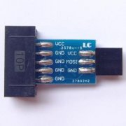 Turn AVRISP USBASP STK500 10 pin 6 pin connecting plate