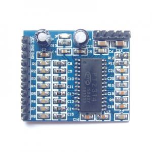 PT2314 sound quality regulating module and audio processing module