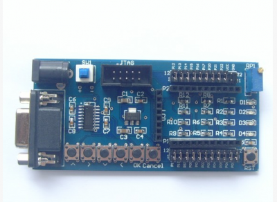 The CC2430 ZigBee wireless module control board development board