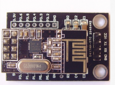 STC15F204 + wireless passthrough module NRF24L01 wireless serial interface module of wireless development board