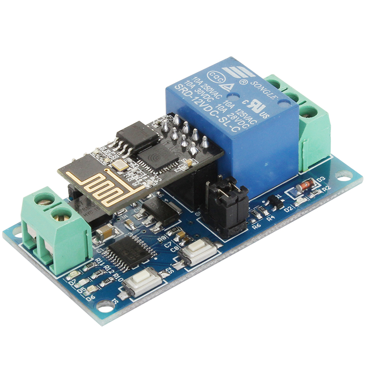 ESP8266 WiFi ESP-01 4-Channel Relay Module 12V For IOT Smart Home Mobile APP 