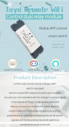 5/7-80V Tuya 2 Way WiFi Bluetooth Relay Module App Remote Co