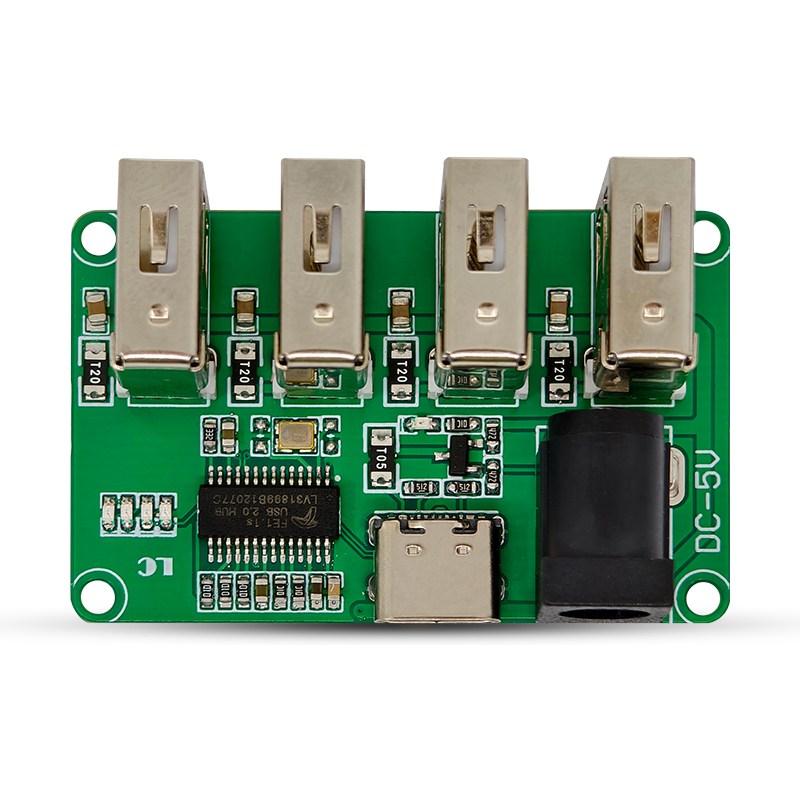 USB2.0HUB module 1 to 4 1 point 4 ports TYPE-C inpu