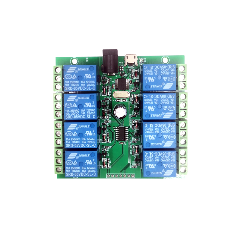 LCUS-8 8-way USB relay module intelligent control switch