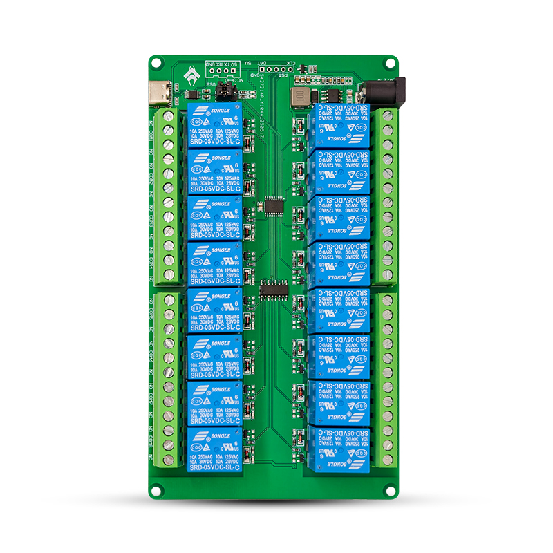 LCUS-16 16-channel USB relay module Computer serial port con
