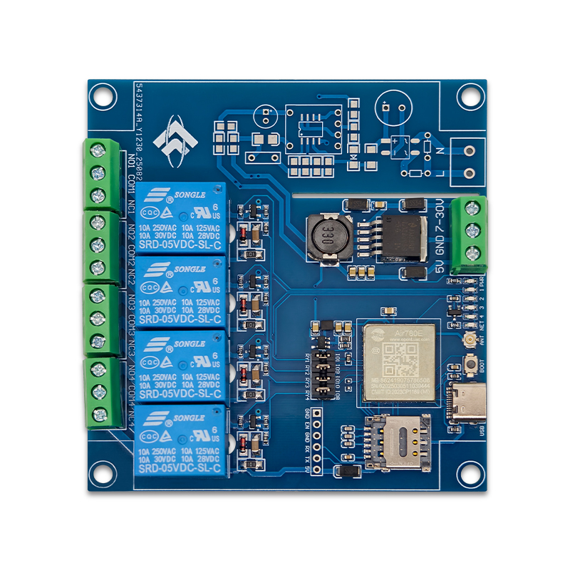 AIR780E Four-Channel Relay Module Bluetooth WiFi De