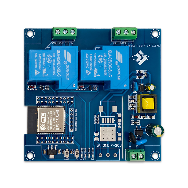 ESP32 Dual-Channel 30A Relay Module Bluetooth WiFi 