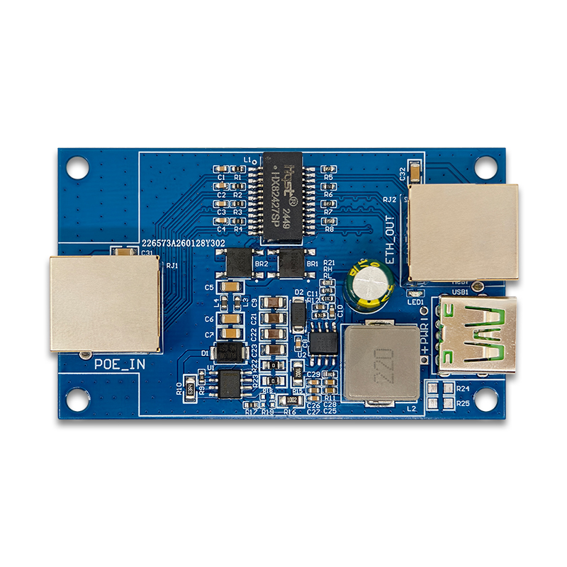 POE to Gigabit Ethernet and USB 5V Splitter Module,